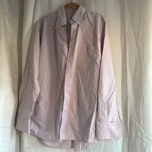 Lacoste Stripped Cotton Long Sleeve Button Down Shirt 42